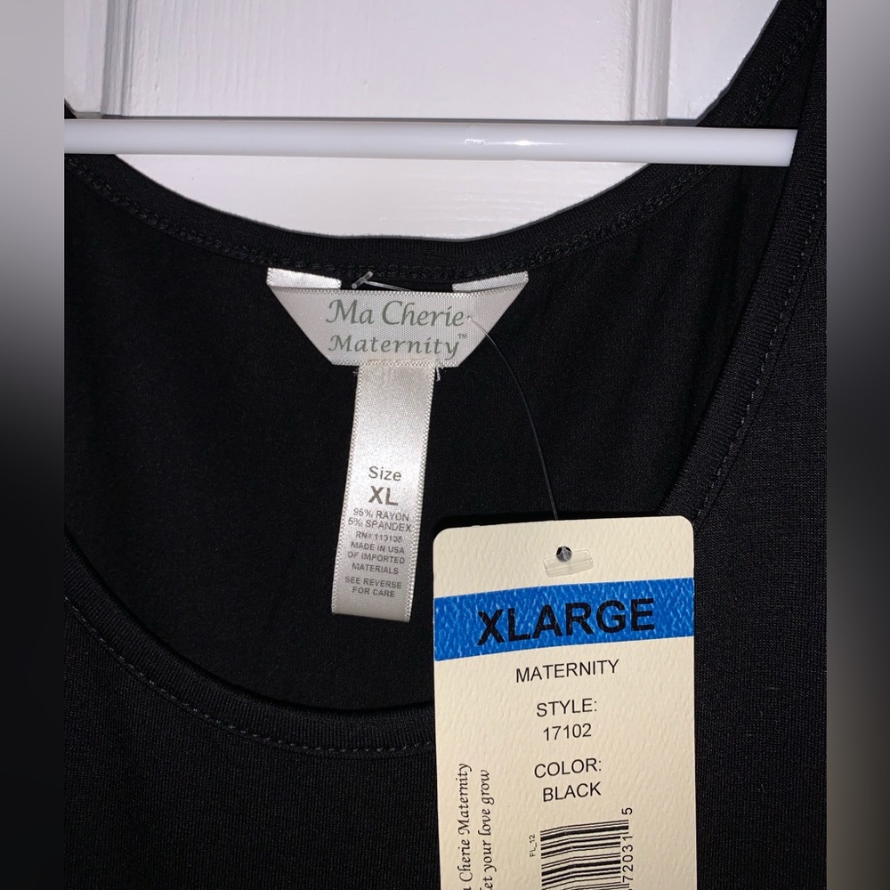 Ma Cherie Maternity Black cold shoulder Dress , size XL - Picture 6 of 8